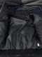 Starry black down jacket for men, winter American high street three-proof stand-up collar jacket, trendy brand short bread coat