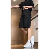 Летние тонкие шелковые шорты, дизайнерские спортивные штаны, в американском стиле, тренд сезона