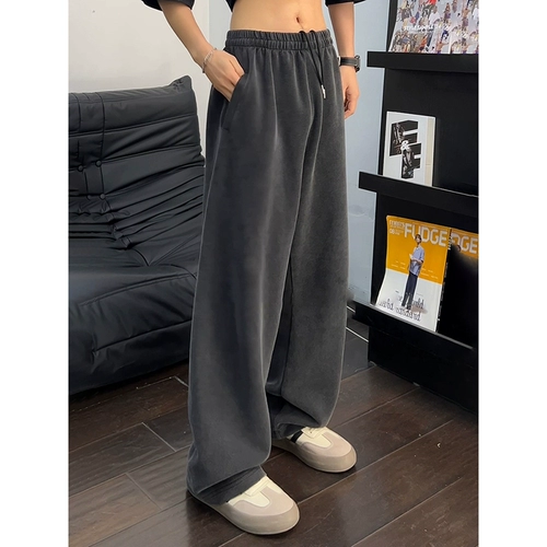 Летние тонкие штаны, в американском стиле, свободный прямой крой