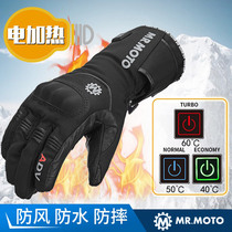 MR MOTO new winter motorcycle gloves electric heating riding gloves warm waterproof fall-proof knight equipment