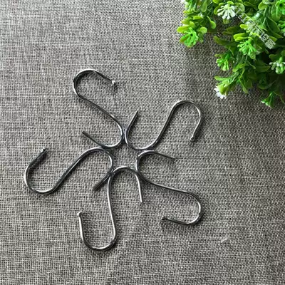 Stainless steel clothing S-shaped adhesive hook kitchen S hook strong non-scented hook multi-function S hanging stall S hook bag hook
