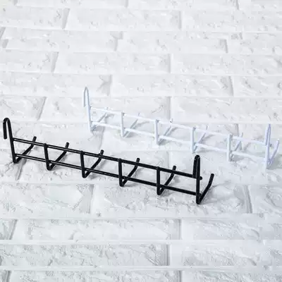 Black and White 6-head mesh hook dipped plastic mesh hook mesh adhesive hook barbed wire adhesive hook jewelry mobile phone accessories adhesive hook