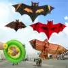Weifang kite New bat eagle triangle kite Children breeze easy to fly large kite wheel spool beginner