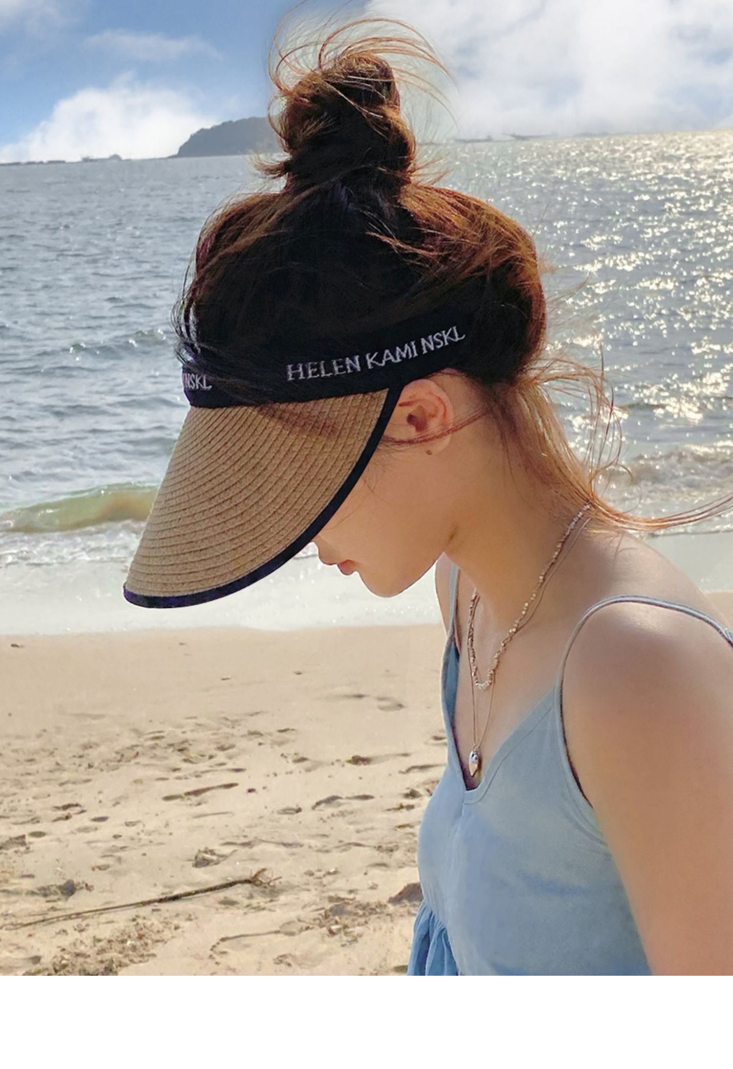 Women's Casual Letter Printing Curved Eaves Sun Hat display picture 3