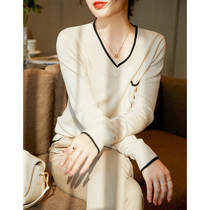 Pro-skin close-up ~ upper body without bondage pure wool knit cardio-hoodie 2022 spring autumn new casual 100 hitchhiking