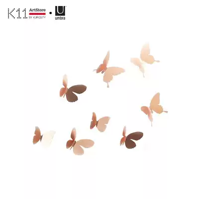 K11ArtStore umbra Canadian metal butterfly creative wall stickers decorating living room bedroom housewarming gift