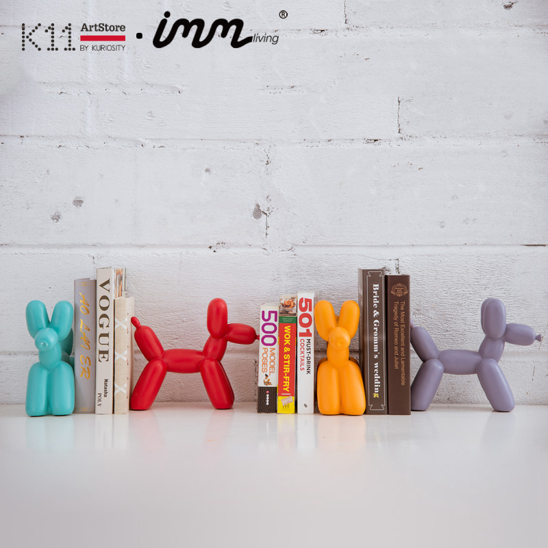 K11ArtStore imm living Canadian balloon dog ceramic book stand ornament Nordic style home gift