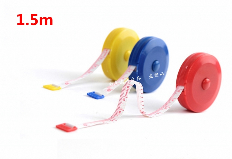 1 5 m round measuring tape measuring clothes ruler soft ruler pulling ruler telescopic ruler PVC circle ruler three-walled measuring ruler
