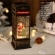 Телефонная будка (Дед Мороз) Бронза Музыка + Автоматический Снег + Свет + USB
