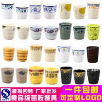  A5 Melamine thickened drop-resistant cup Imitation porcelain plastic restaurant teacup Water cup Drop-proof hotel restaurant commercial creative cup