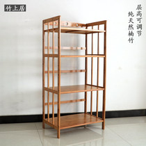 Nanzhu multi-layer microwave oven rack Kitchen shelf Multi-function shelf Solid wood storage rack storage