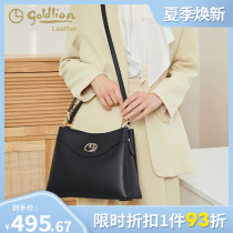 Jinlilai womens bag 2021 new handbag female messenger leather large capacity hand bag bag soft leather mother