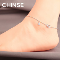 S925 sterling silver fortune Abacus anklet female sucking money literary temperament wild National Tide people Design Tide people