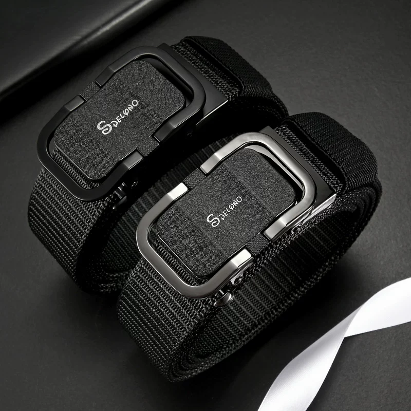 Men's cloth belt, universal trend buckle for students, Korean style
