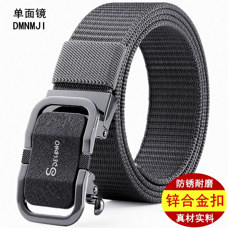 Men's cloth belt, universal trend buckle for students, Korean style
