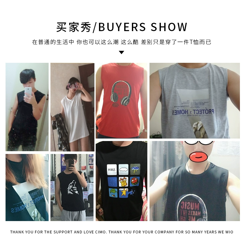 4 mảnh] áo vest nam không tay áo thun cotton cổ tròn rộng kích thước lớn thể thao mồ hôi vest thể thao vest bóng rổ - Áo vest cotton áo khoác vest nam hàn quốc