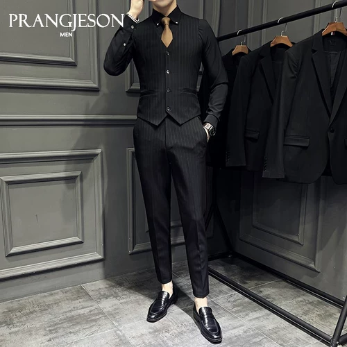 Brother, весенний демисезонный пиджак классического кроя, жилет, комплект