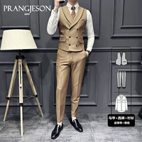 Кофейный жилет, штаны, рубашка, галстук, галстук-бабочка