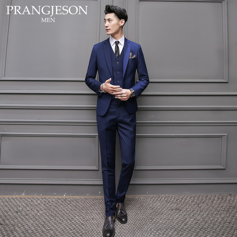 prangjeson suit suit men Korean version of best man group wedding brother costume slim suit suit suit