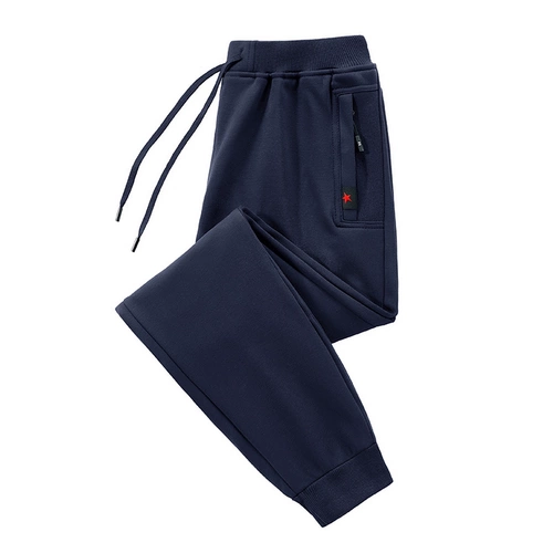 Спортивные осенние штаны, трикотажные повседневные брюки для отдыха, свободный прямой крой, большой размер