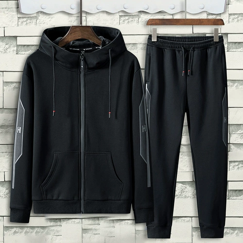 Комплект для отдыха, спортивный костюм, осенняя толстовка, осенний, большой размер