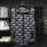 Осенний жилет с пухом, куртка для отдыха, мужской удерживающий тепло комплект, оверсайз, большой размер