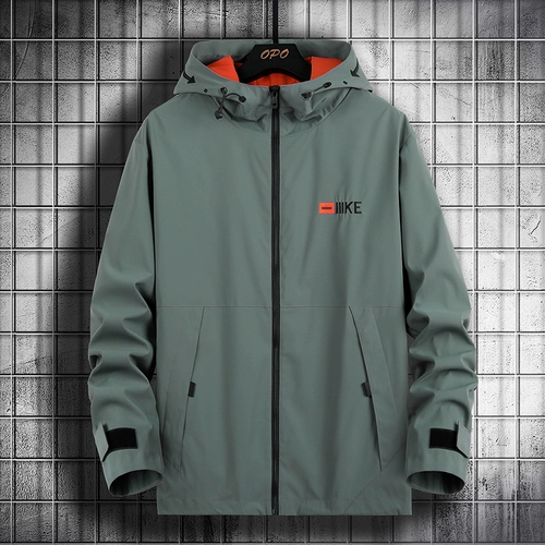 Мужская трендовая осенняя куртка для отдыха с капюшоном, в корейском стиле, оверсайз, большой размер