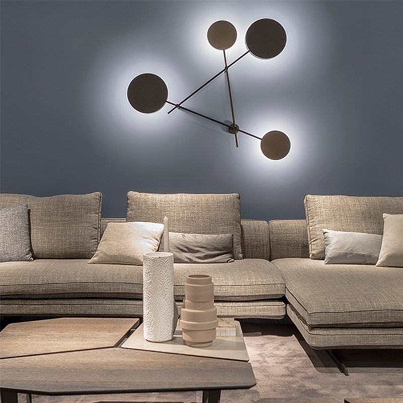 Northern European Wall Lighting Restaurant Simple Creative Black Renaissance Designer Stairway Background Wall Decoration Wall Lights