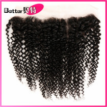 8A Lace Frontal Closure13x4 Brazilia Hair kinky curly wig block