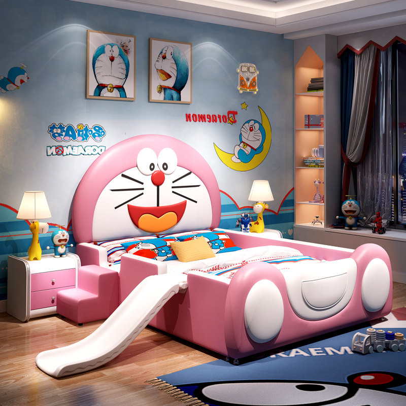 Luxury children's bed princess bed girls bedroom kids cartoon bed girls bed leather bed teenage student sheets bed bed
