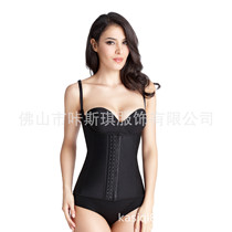 Factory direct selling fat reduction belly adjustable small shoulder strap steel bone rubber corset corset corset latex corset