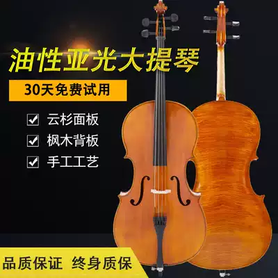 Xinyin oil paint handmade solid wood antique tiger pattern cello adult children Test playing beginner