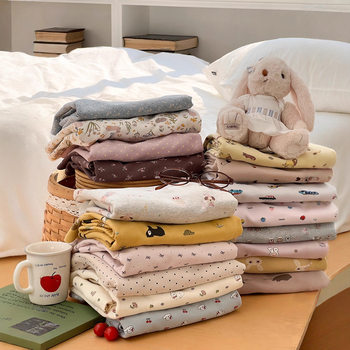 Grade 10a pure cotton boneless pajamas set