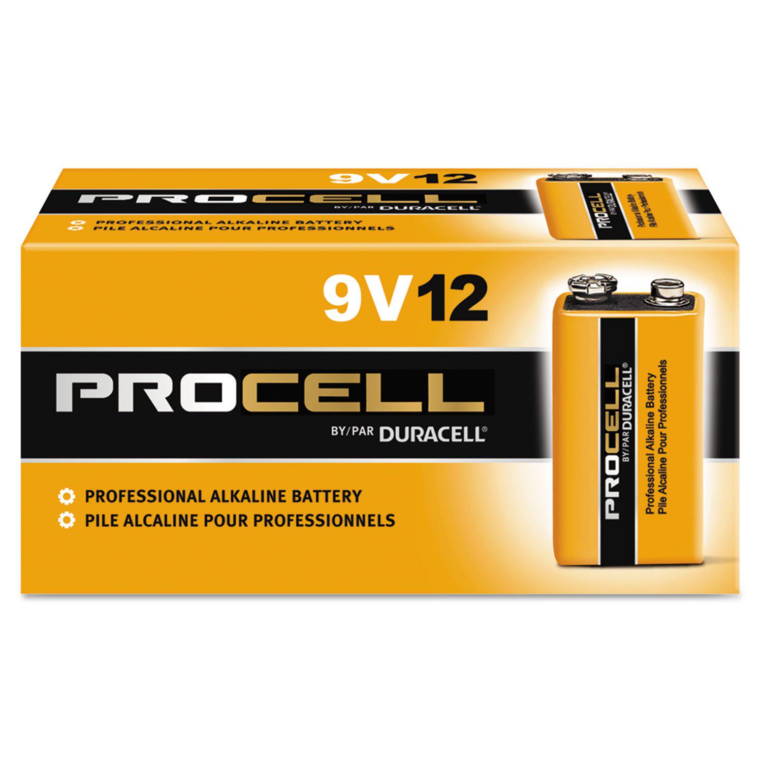 Pre-Duracell PC1604BKD Procell Alkaline Batteries 9V