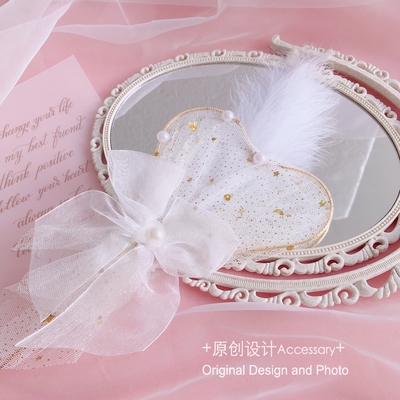 taobao agent White accessory, handheld props, Lolita style