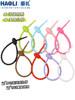 Colorful Multifunctional Storage DIY Rope Ring Anti-Lost Silicone Strap Simple Accessory Bag Key Ring Keychain Pendant
