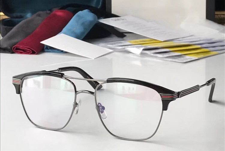 New Glasses Frame Gg0241 Fashionable Men's and Women's Glasses Frame with Nose Pads and Metal Half-Rim Myopia Glasses Frame