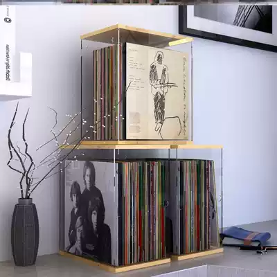 Vinyl record display rack storage box record rack vinyl collection box CD rack 12 inch old CD storage box