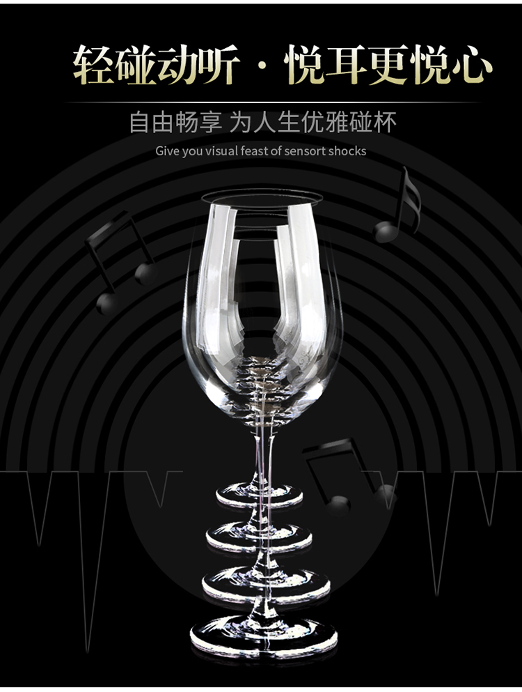 Bộ ly rượu vang đỏ Châu Âu decanter hộ gia đình 6 Gói lộn ngược cốc giữ ly rượu vang ly thủy tinh bình đựng rượu vang