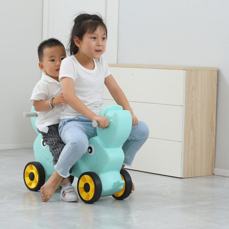Kindergarten scooter, mimi dog, animal car, bicycle, children's four-wheel scooter, twist car toy