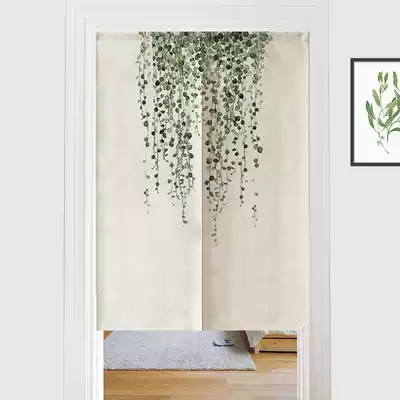 Zhijue series door curtain Fabric hanging curtain Fitting room curtain Bedroom shading curtain Toilet half door curtain Feng shui curtain
