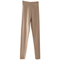 DeRong self-heating thermal pants for women tight-fitting cotton wool underwear plus velvet high-waisted seamless leggings long johns