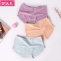 Fu Daer Quần lót cotton cho nữ Không có đường kẻ giữa eo Xoắn Mùa hè Quần short nữ Quần cotton - Nam giới quần chip nam