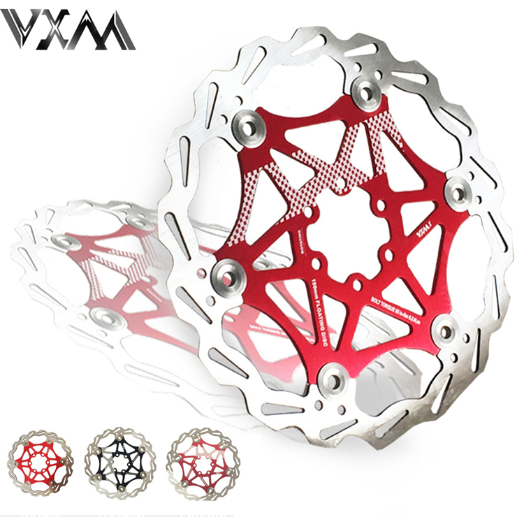 VXM 160MM floating disc six-nail heat dissipation brake disc bicycle mountain bike five-nail heat dissipation brake pad
