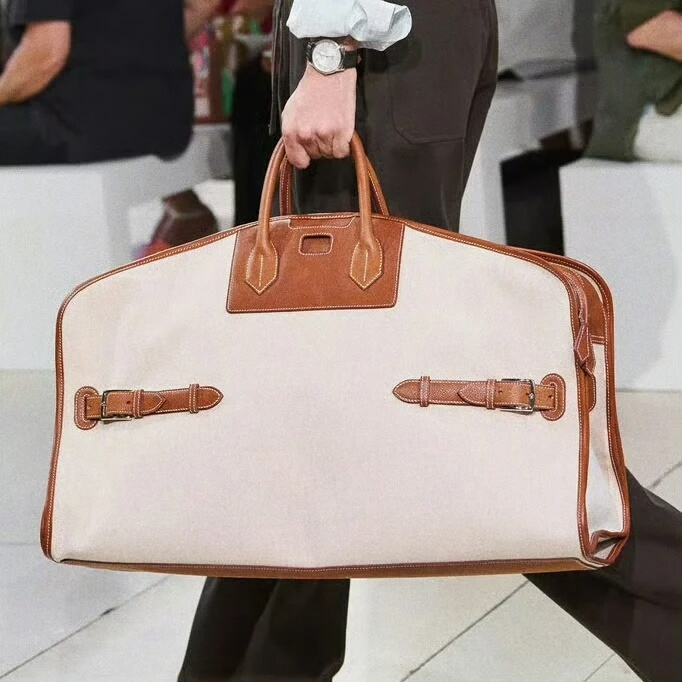 Uumi Internet Celebrity Style 2025 New Niche Large-Capacity Color-Blocked Handbag Fashionable Canvas Tote Bag