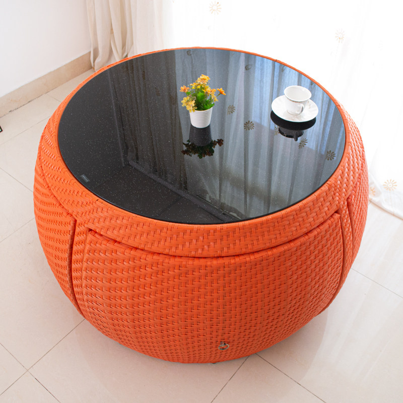 Outdoor table and chairs Combined modern minimalist rattan choreography Creative Outdoor Open-air Patio Garden Casual Waterproof Rattan Chair Furniture