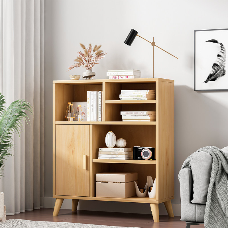 Shelf multilayer containing shelf Creative art Bookshelf floor leaning wall small bookcase minimalist modern floating window bookshelf cabinet