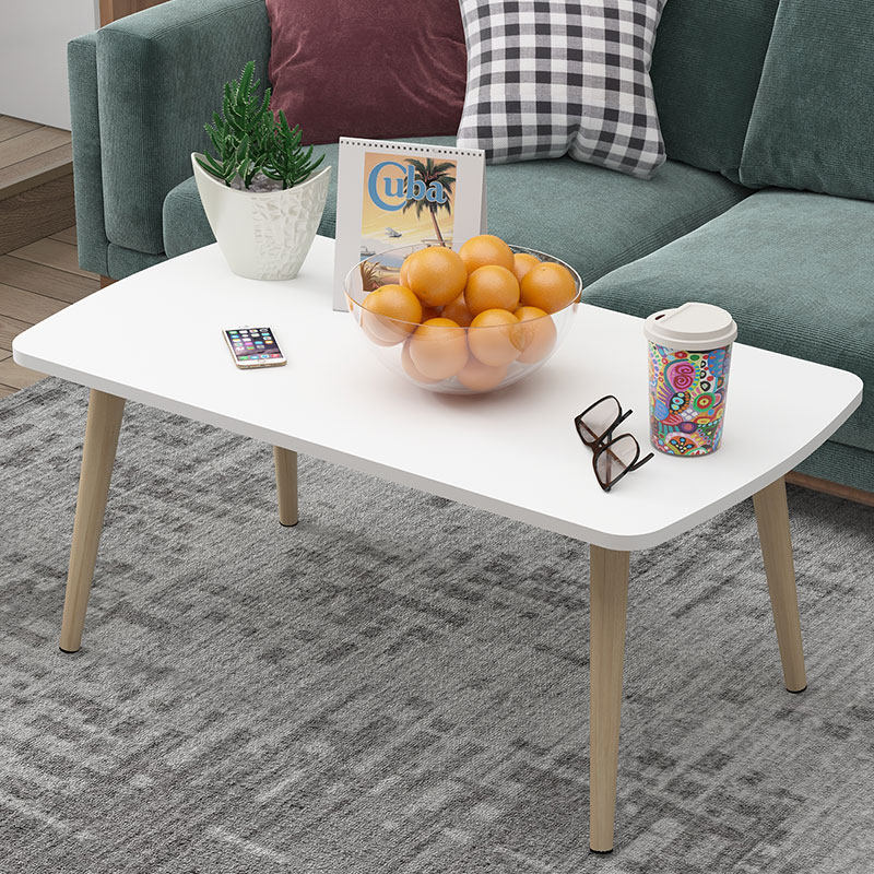 Simple modern solid wood coffee table Nordic creative multifunctional side table simple small apartment living room low coffee table tea table