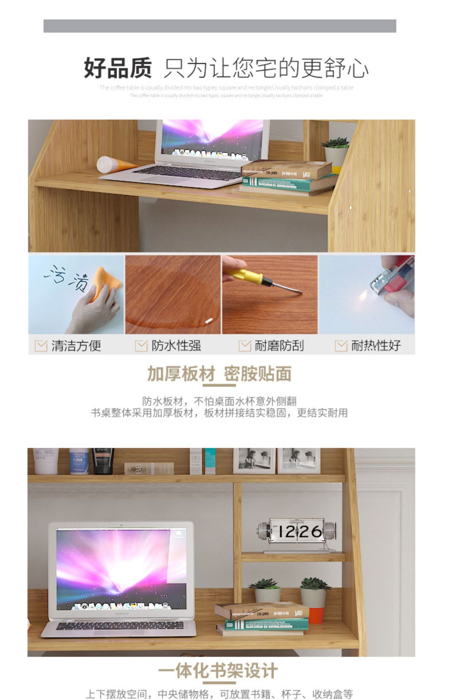 Giường bàn máy tính bàn ký túc xá đại học tạo tác trên bàn lười để làm bàn phòng ngủ đơn giản học bàn nhỏ - Bàn bàn học đôi