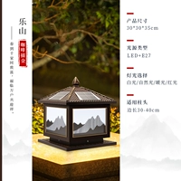 [乐山30cm 咖啡金-太阳能两用]
